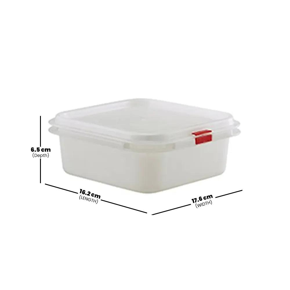 Rubber Plas Tech Polypropylene GN 1/6 Container With Lid 6.5 cm deep - HorecaStore