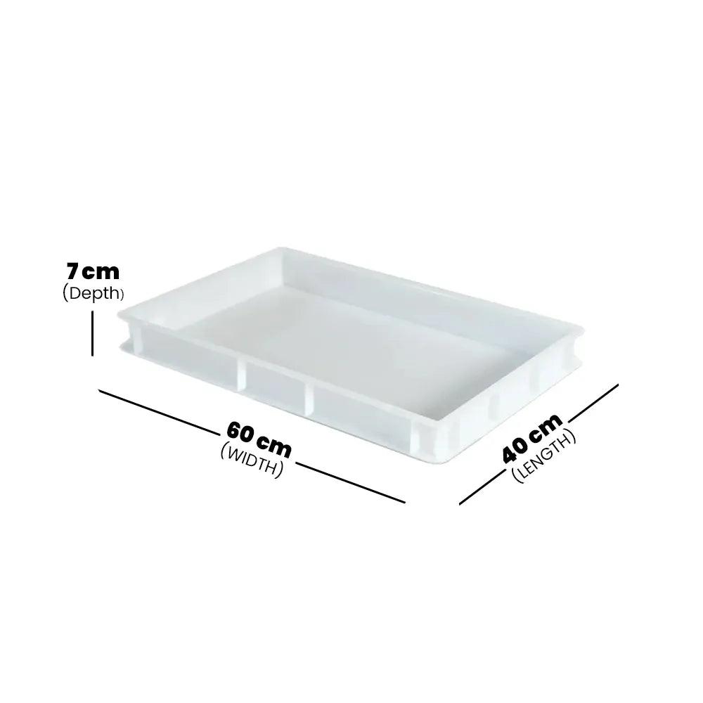 Rubber Plas Tech White Dough Box 60 x 40 x 7 cm - HorecaStore