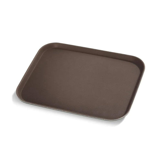 Rubber Plas Tech Brown Service Tray Plastic 53 x 37 cm - HorecaStore