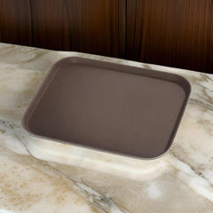 Rubber Plas Tech Brown Service Tray Plastic 53 x 37 cm