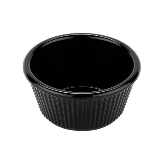 Rubber Plas Tech Black Polycarbonate Jam Bowl 30 ml - HorecaStore