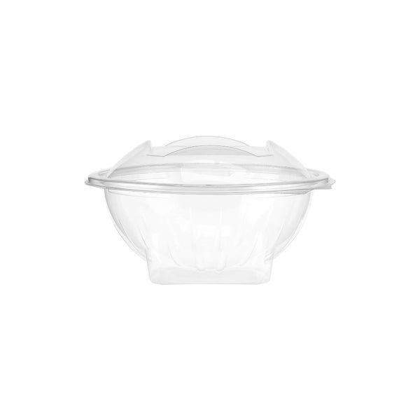 hotpack flower design clear hinged salad bowl 237 ml 300 pcs