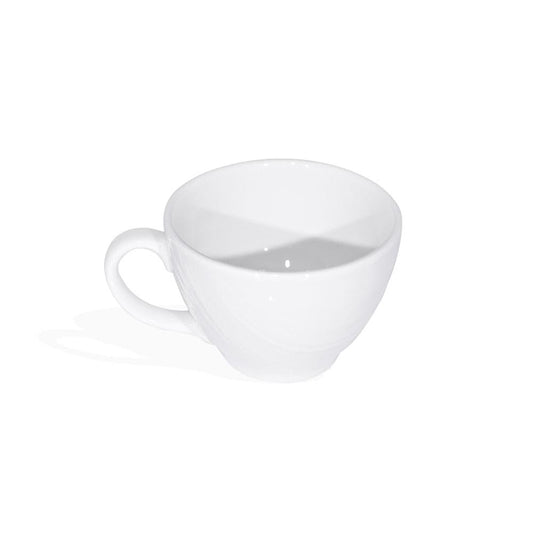 Furtino England River 20cl/7oz White Porcelain Tea Cup - HorecaStore