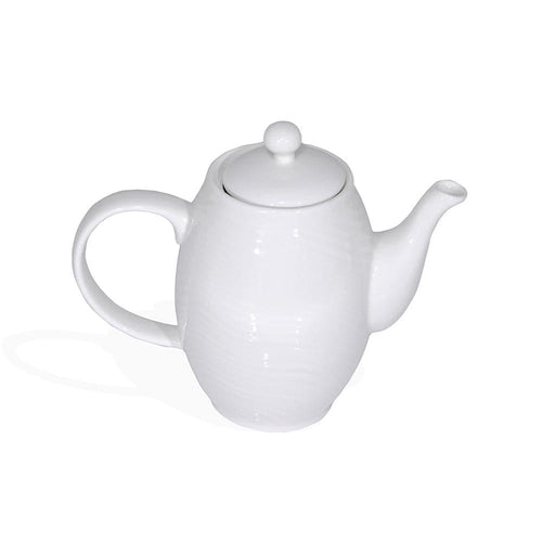 Furtino England River 60cl/21oz White Porcelain Teapot