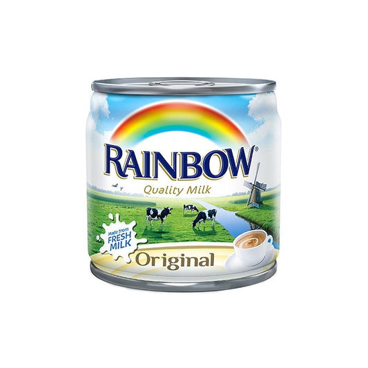 Rainbow Evaporated Milk Original 48 x 410ml   HorecaStore