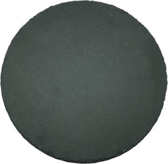 THS SL0010 Round Slate Plate 20CM Charcoal