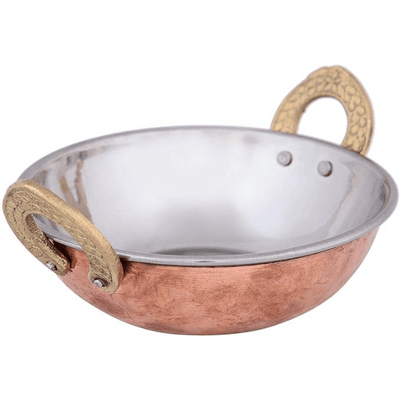 Raj Serving and cooking Copper Kadai 15CM