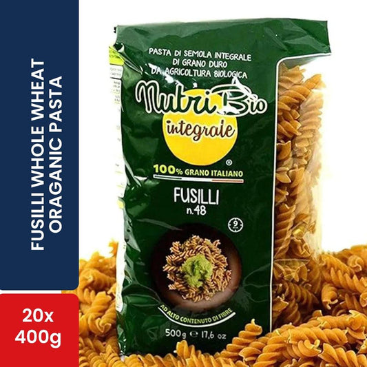Reggia Fusilli Whole Wheat Oraganic Pasta 20 x 400g   HorecaStore