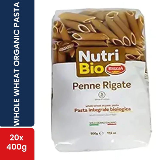 Reggia Penne Whole Wheat Organic Pasta 20 x 400g   HorecaStore
