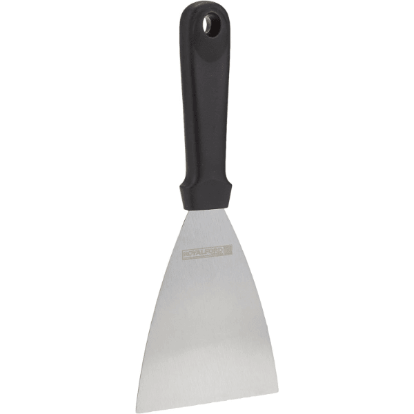 Royal Ford RF8740 Stainless Steel Kitchen Scraper With Long Handle 4" 1