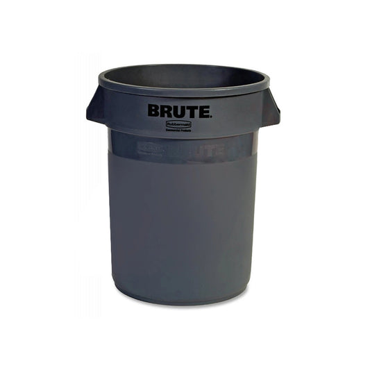 rubbermaid 208 2l brute container without lid gray 1 x 3