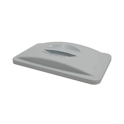 rubbermaid slim jim handle top lid gray 1 x 4