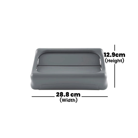 rubbermaid slim jim swing lid gray 1 x 4