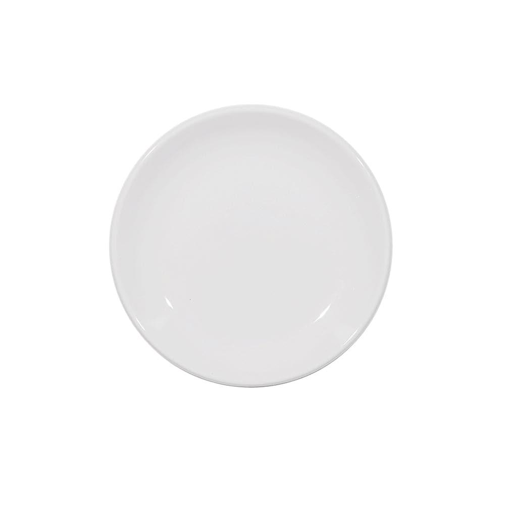 Furtino England Sphere 15cm (6'') White Porcelain Flat Plate - HorecaStore