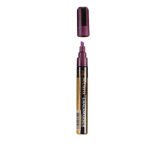 Securit SMA510-VT Liquid Chalk Marker Medium 2-6 mm Nib, Color Violet, Set of 3