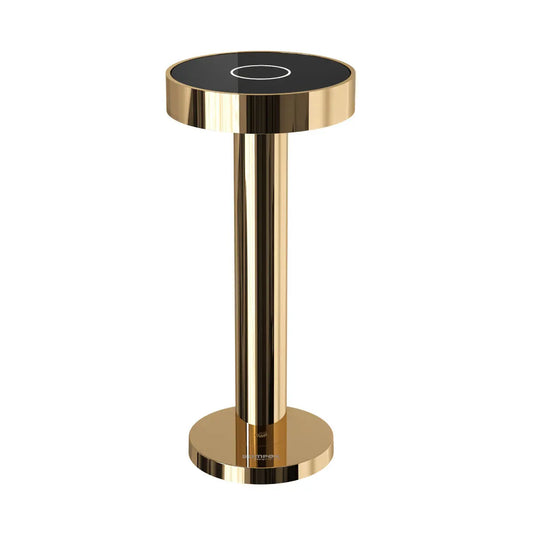 Sompex Boro table lamp, glossy metal finish, Gold