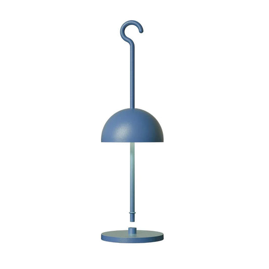 Sompex Hook table lamp, H36 cm, Blue