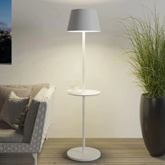 Sompex Garcon outdoor floor lamp, matte finish H105 cm, White