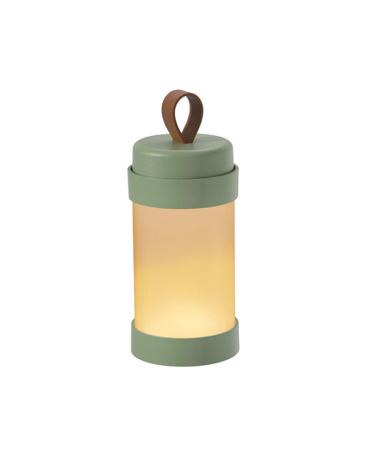 Sompex Alva table lamp, H18.3 cm, Olive Green