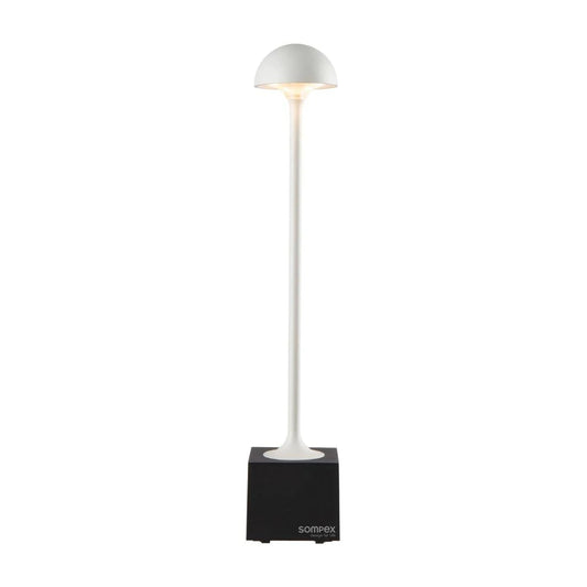 Sompex Flora table lamp, matte finish H29.5 cm, White