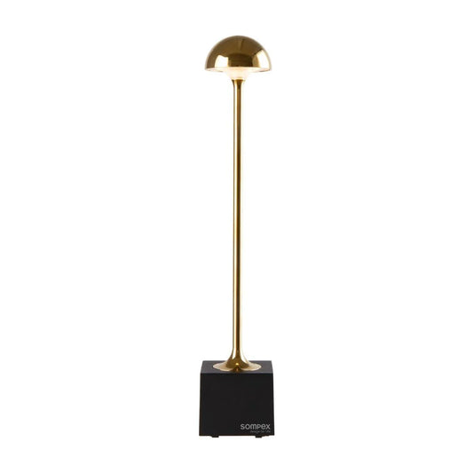 Sompex Flora table lamp, glossy finish H29.5 cm, Gold