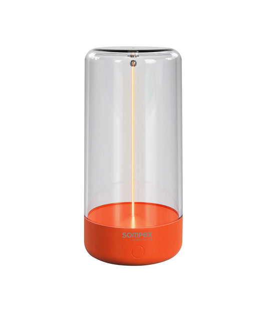 Sompex Pulse table lamp H14.5 cm, Neon Orange