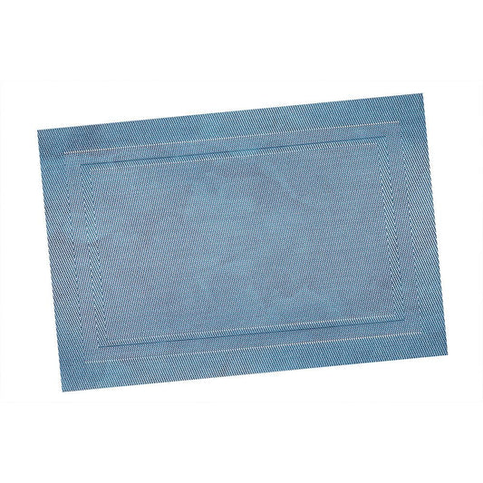 THS 951.253 Poly Vinyl Placemat Blue 30.5 X 45.7 cm, Pack of 10 - HorecaStore