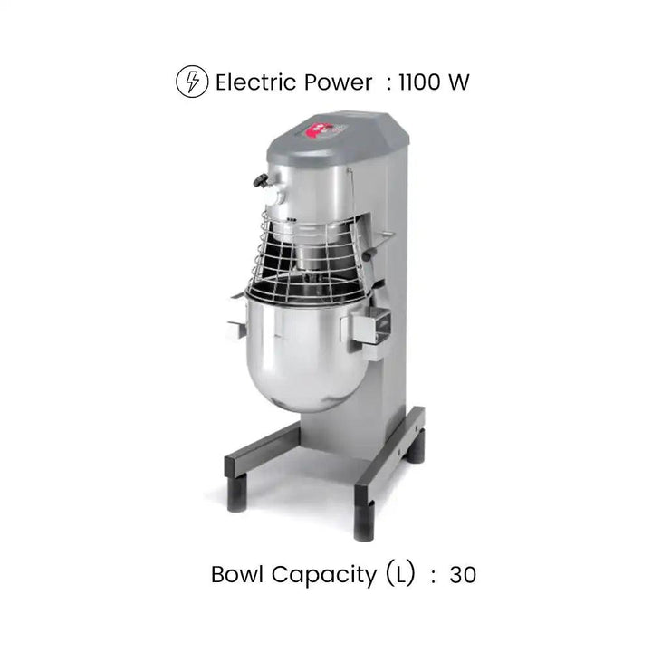 Sammic BE-30 Planetary Mixer 3 Phase Motor Bowl Capacity 30 Liters 1100W - HorecaStore