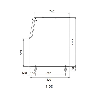 Hoshizaki Slim Line B-140SA ABS Ice Storage Bin, Storage Capacity 140 kg