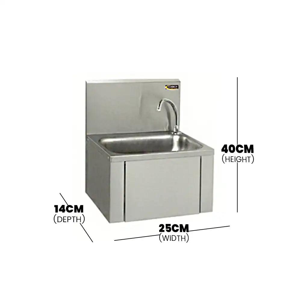 Sofinor LMASWD Knee Operated Handwash Basin Rectangular Pressed Bowl - HorecaStore