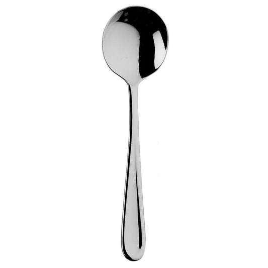 Sola Florence English Soup Spoon Silver 18/10 Stainless Steel 30mm, Length 167mm - Pack Of 12