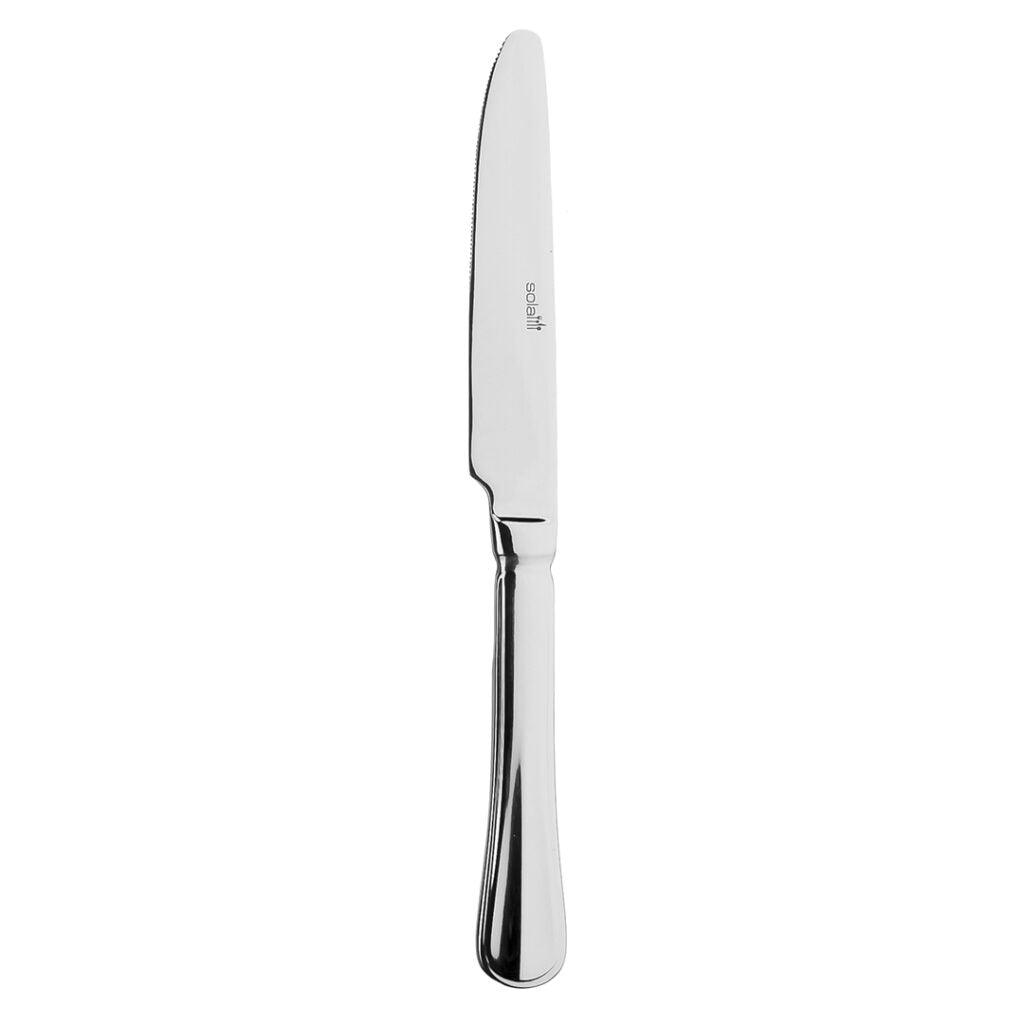 Sola Hollands Glad Dessert Knife standing Silver 18/10 Stainless Steel 8.5mm, Length 222mm - Pack of 12
