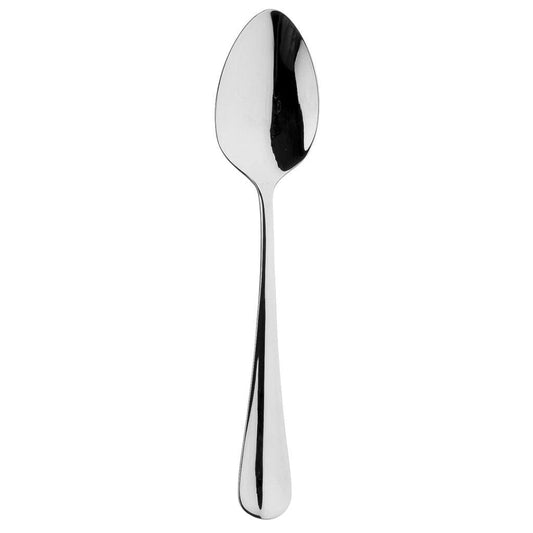 Sola Hollands Glad Dessert Spoon Silver 18/10 Stainless Steel 3mm, Length 184mm - Pack Of 12