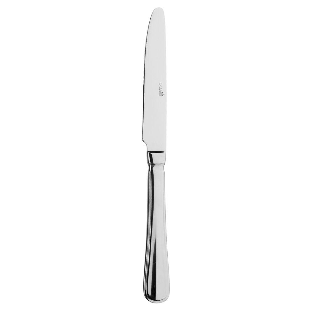 Sola Hollands Glad Table Knife Silver 18/10 Stainless Steel 9.5mm, Length 245mm - Pack Of 12