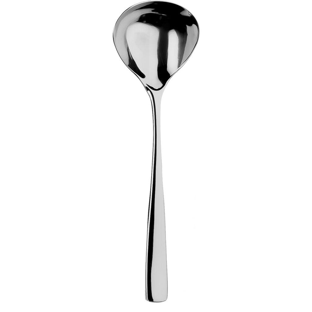 Sola Lotus Sauce Ladle Silver 18/10 Stainless Steel 3.5mm, Length 185mm - Pack of 12