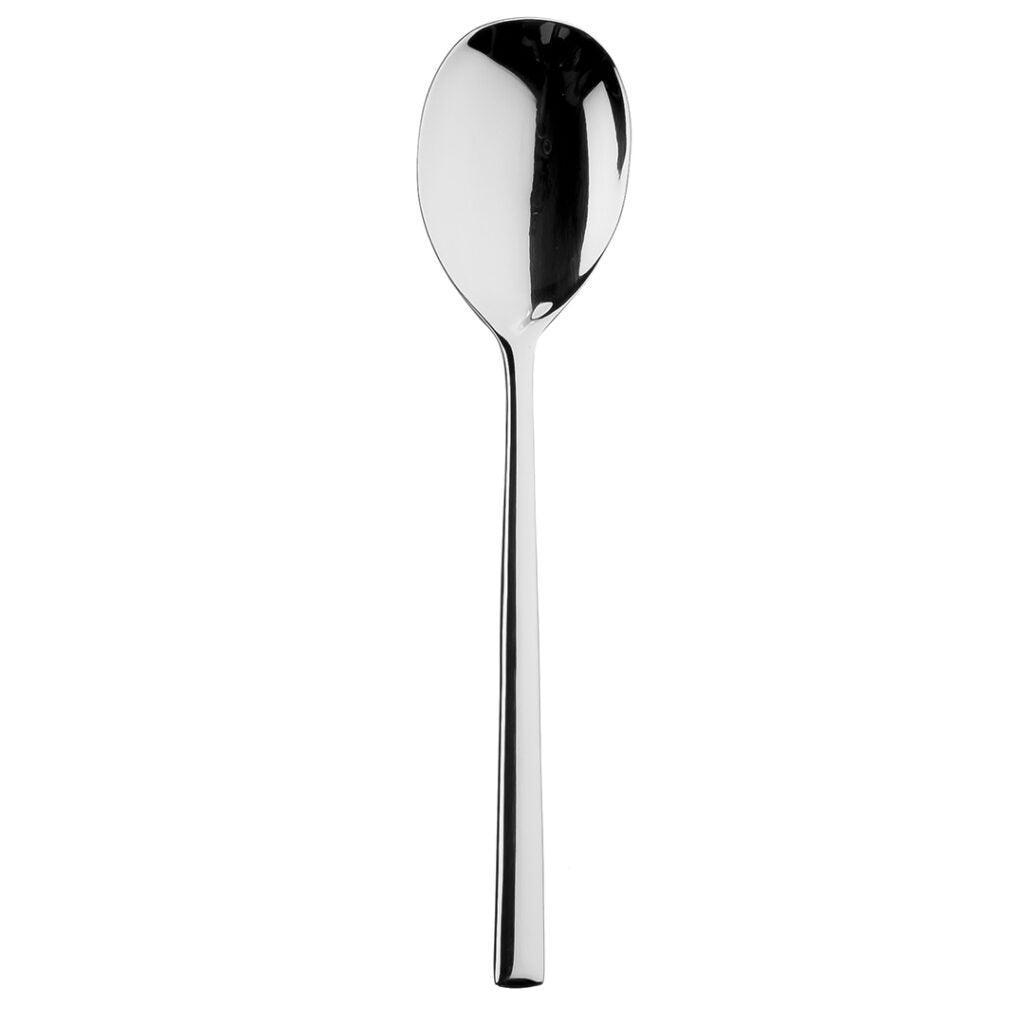 Sola Luxor Salad spoon Silver 18/10 Stainless Steel 4mm, Length 208mm - Pack of 12