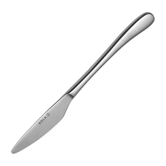 Sola Oasis Dessert Knife Silver 18/10 Stainless Steel 8.5mm, Length 193mm - Pack of 12