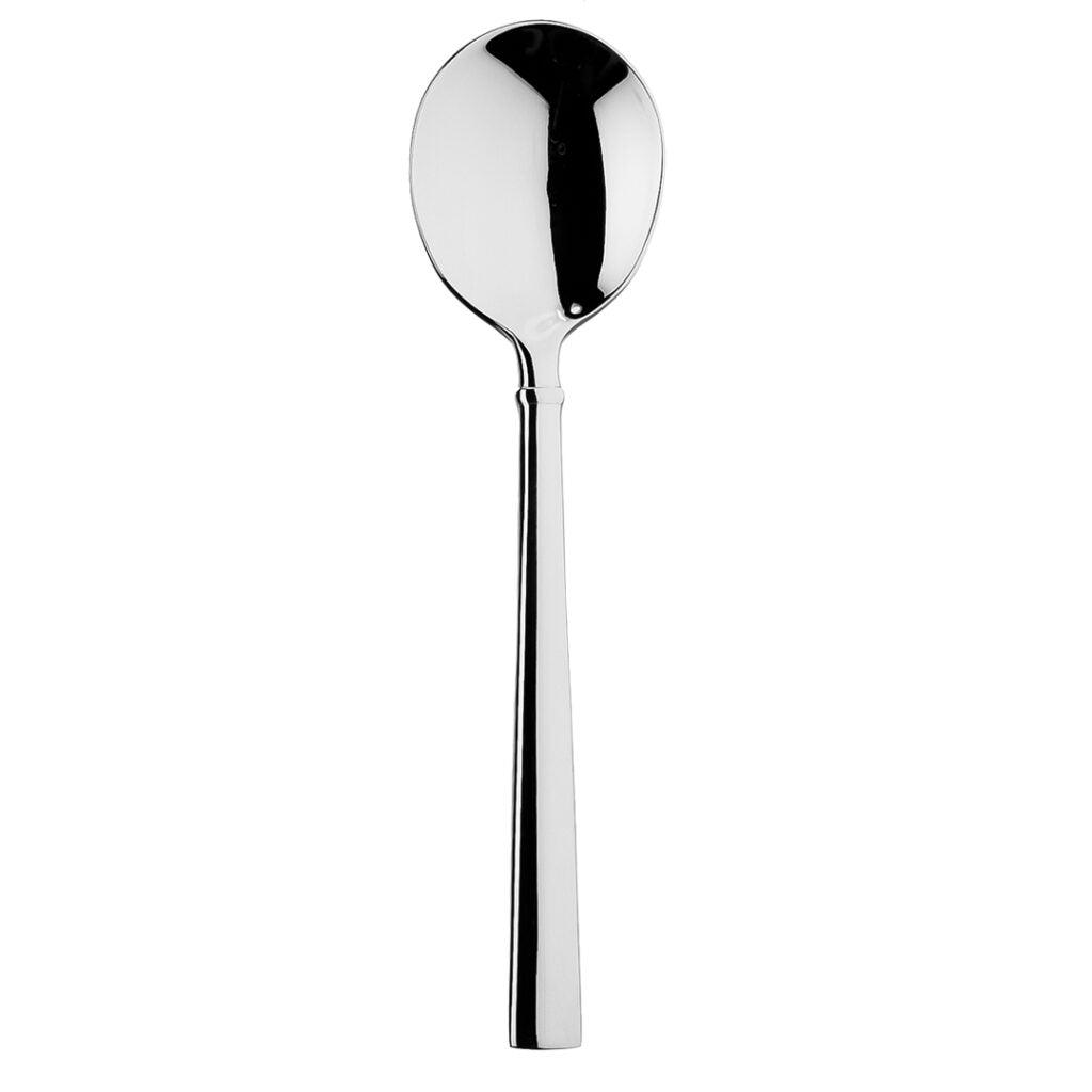 Sola Palermo English Soup Spoon Silver 18/10 Stainless Steel 6mm, Length 170mm - Pack Of 12