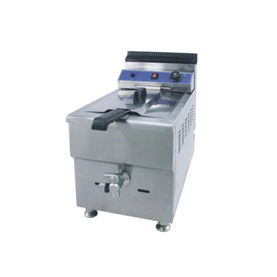 THS AGF-181 Single Tank Gas fryer, Oil Capacity 18 L , 34 x 61.5 x 63 cm - HorecaStore