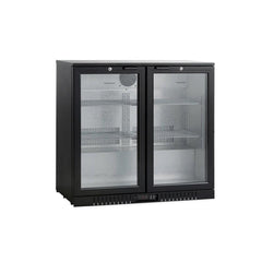 THS BC02SS Two Door Bar Cooler With Frosted Frame 0.15 kW, 92 x 51 x 89.5 cm