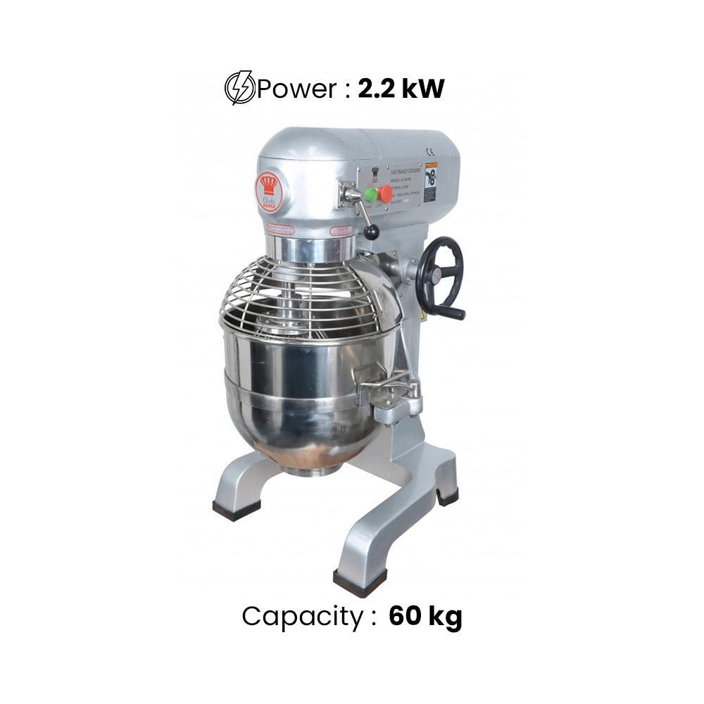 THS BT 60 Food Mixer, Capacity 60 L 2.2 kW, 72.4 x 65.2 x 130 cm - HorecaStore