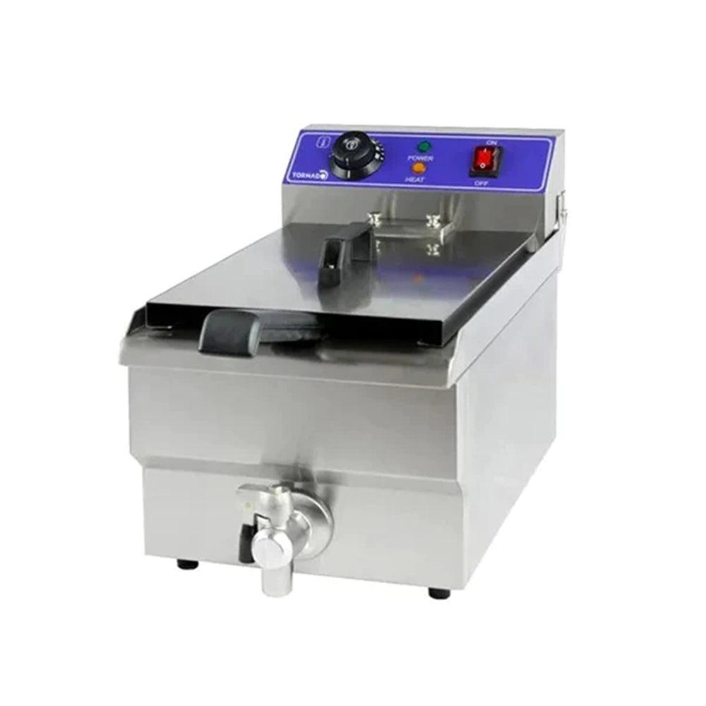 THS JEF-161V Electric Fryer, Tank Capacity 16 Liters 5 kW, 36 x 56 x 34.5 cm - HorecaStore