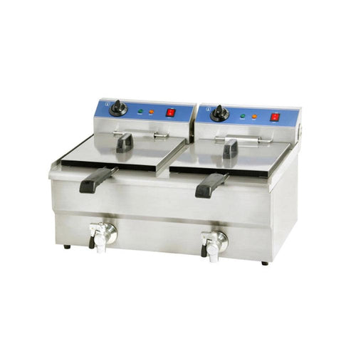 THS JEF-162V Electric Fryer Tank Capacity 16 + 16 Liters 5 +5 kW, 69 x 56 x 38 cm