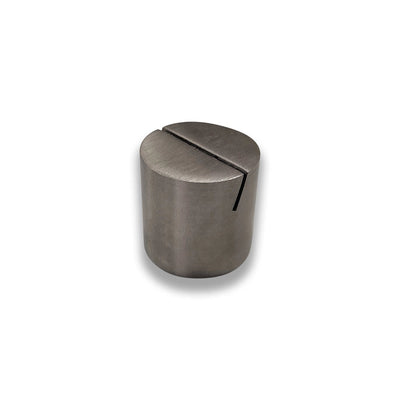 THS SS 18/10 Solid Cylinder Tag Holder - SS Matt finish 2.5x2.5x2.5 cm