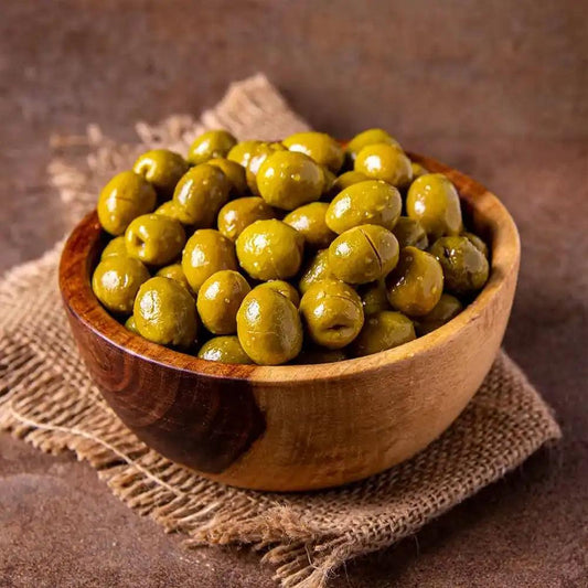 Syrian Green Olives Tofahi Golden Rock 1 x 6 Kg - HorecaStore