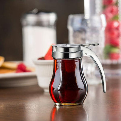 Tablecraft 406 Teardrop Syrup Dispenser With Chrome Top 5