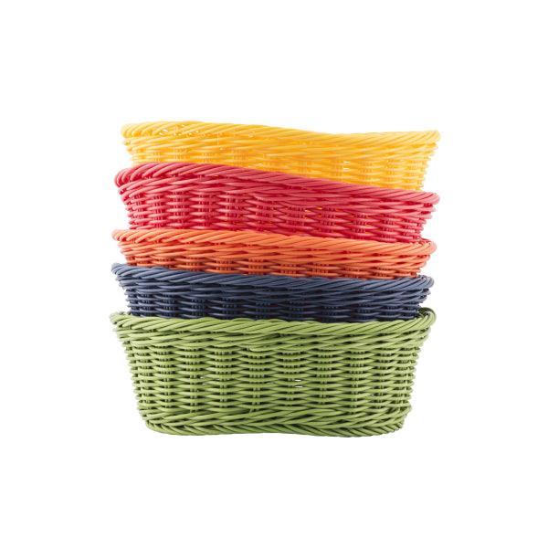 Tablecraft HM1174A Handwoven Baskets Ridal Color Assorted Collection 9"