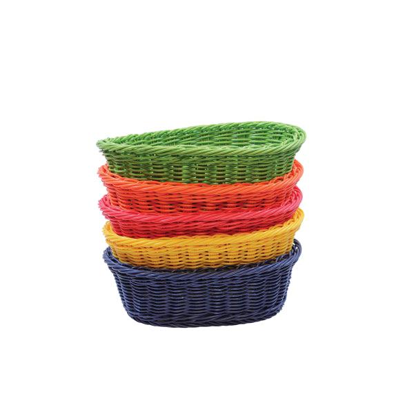 Tablecraft HM1174A Handwoven Baskets Ridal Color Assorted Collection 9"