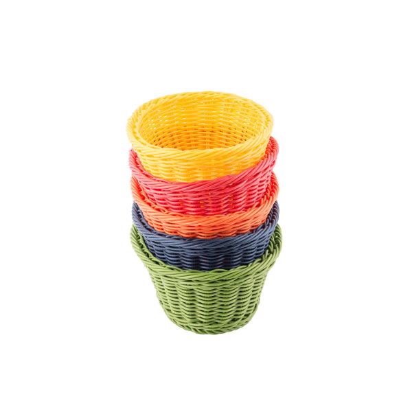 Tablecraft HM1174A Handwoven Baskets Ridal Color Assorted Collection 9"