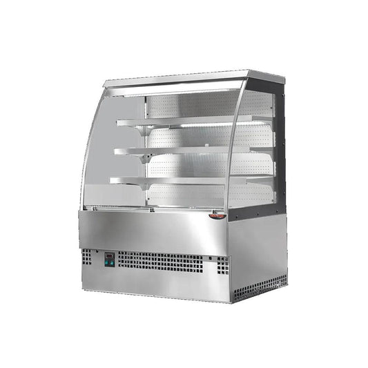 Tecnodom EVO120VSELF Ventilated Self Service Counter Open Type, 3 Shelves 1.15 kW, 120 x 80 x 153 cm - HorecaStore